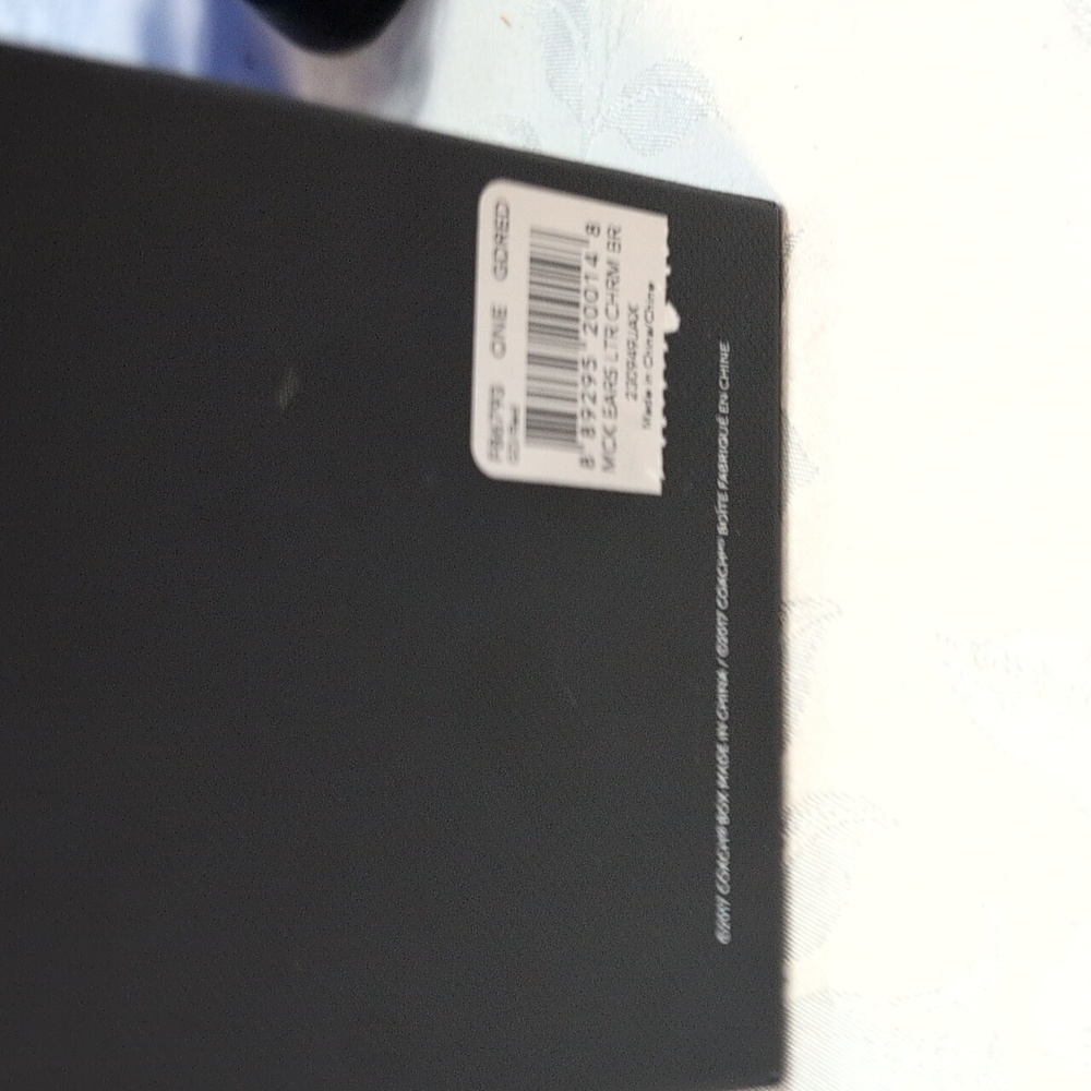 Coach X Disney Vibrant Red Bracelet with Black Micky Mouse Charm - Picture 4 of 5